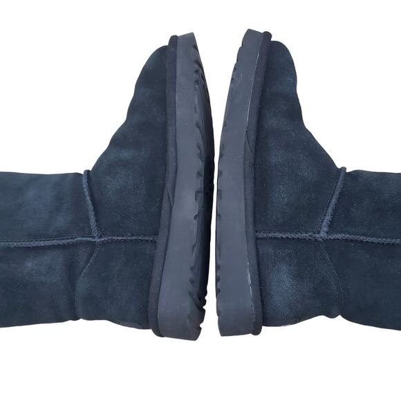 UGG Constantine Genuine Lamb Shearling Black Lace Up Boots Women's Size 6 US - Picture 15 of 16